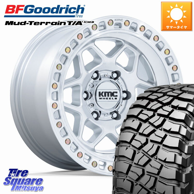 KMC KM553 TORX ホイール 17インチ 17 X 8.5J +0 6穴 139.7 BF Goodrich マッドテレーン KM3 TA T/A グッドリッチ Mud-Terrain T/A 265/65R17