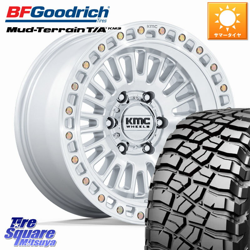KMC KM554 AZTEC ホイール 17インチ 17 X 8.5J +0 6穴 139.7 BF Goodrich マッドテレーン KM3 TA T/A グッドリッチ Mud-Terrain T/A 265/70R17