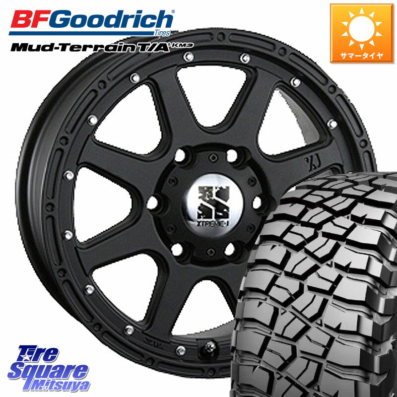 MLJ XTREME-J エクストリームJ ホイール 17インチ 17 X 7.5J(US) +25 6穴 139.7 BF Goodrich マッドテレーン KM3 TA T/A グッドリッチ Mud-Terrain T/A 265/65R17
