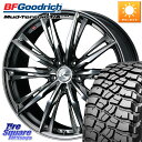 WEDS LEONIS レオニス GX ウェッズ ホイール 17インチ 17 X 7.0J +42 5穴 114.3 BF Goodrich マッドテレーン KM3 TA T/A グッドリッチ Mud-Terrain T/A 255/65R17