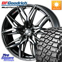 WEDS 40809 レオニス LEONIS LM BMCMC 17インチ 17 X 7.0J +42 5穴 114.3 BF Goodrich マッドテレーン KM3 TA T/A グッドリッチ Mud-Terrain T/A 255/65R17