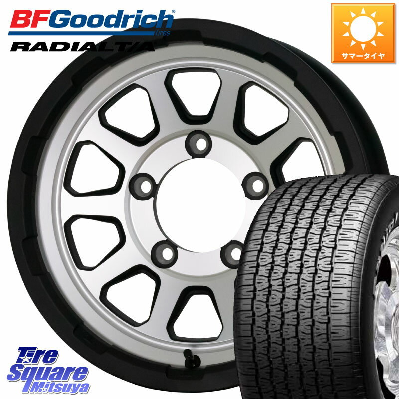 HotStuff マッドクロス レンジャー シルバー ホイール 15インチ 15 X 6.0J +0 5穴 139.7 BF Goodrich ラジアル TA T/A グッドリッチ Radial ホワイトレター サマータイヤ 215/70R15 ジムニ−シエラ・ノマド(カスタム)