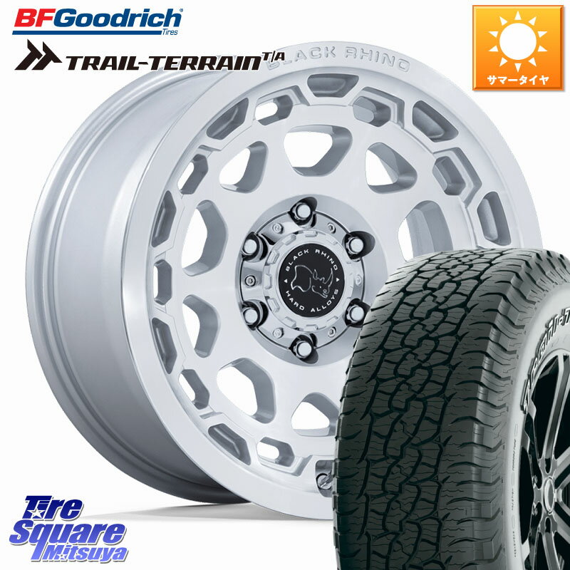 BLACK RHINO CONGO コンゴ ホイール 17インチ 17 X 8.5J +35 6穴 139.7 BF Goodrich Trail-Terrain TA トレイルテレーン T/A アウトラインホワイトレター 265/65R17 トライトンGSR