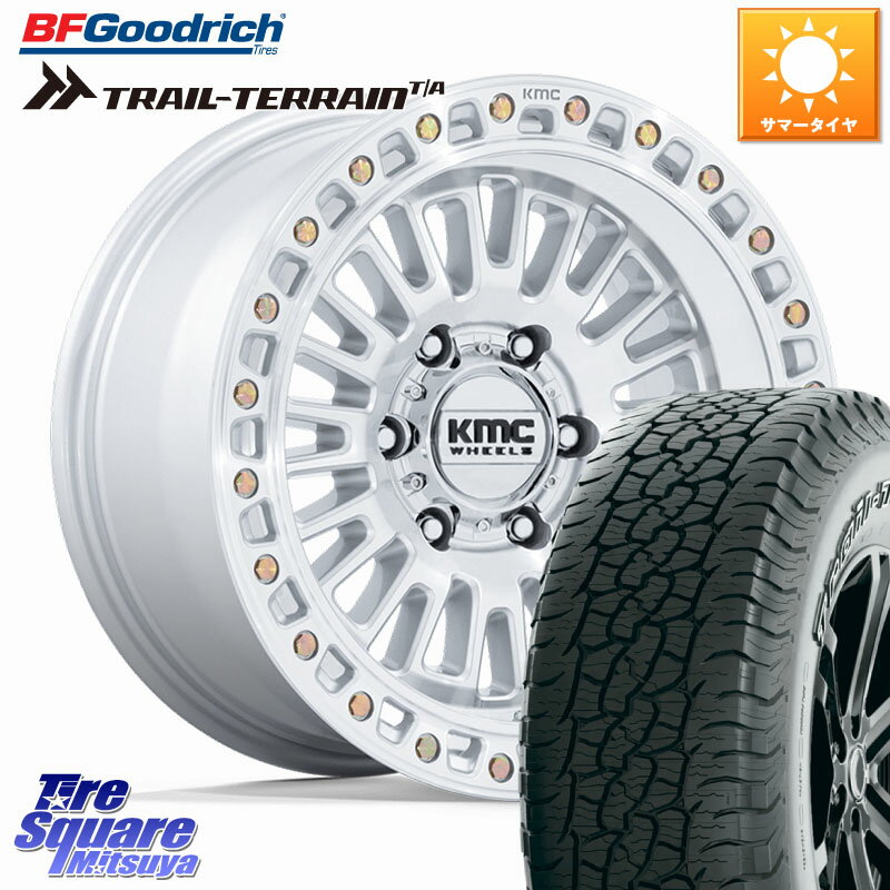KMC KM554 AZTEC ホイール 17インチ 17 X 8.5J +0 6穴 139.7 BF Goodrich Trail-Terrain TA トレイルテレーン T/A アウトラインホワイトレター 265/65R17