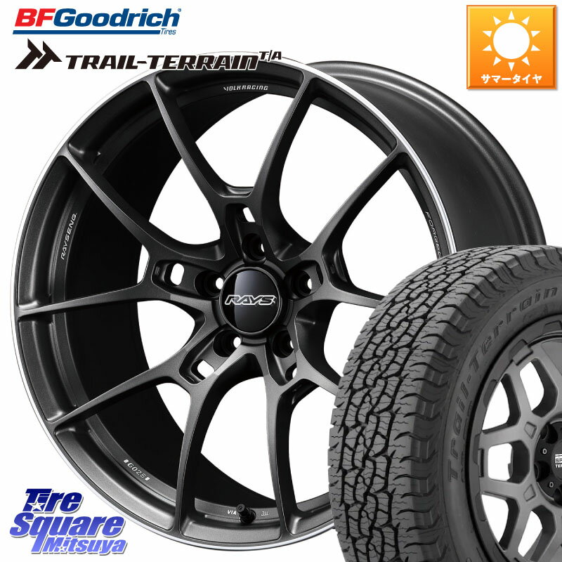 RAYS 【欠品次回2~3月】 G025 VOLK RACING 鍛造 ホイール 19インチ 19 X 8.5J +38 5穴 114.3 BF Goodrich Trail-Terrain TA トレイルテレーンT/A ブラックウォール 235/55R19 アウトランダーPHEV