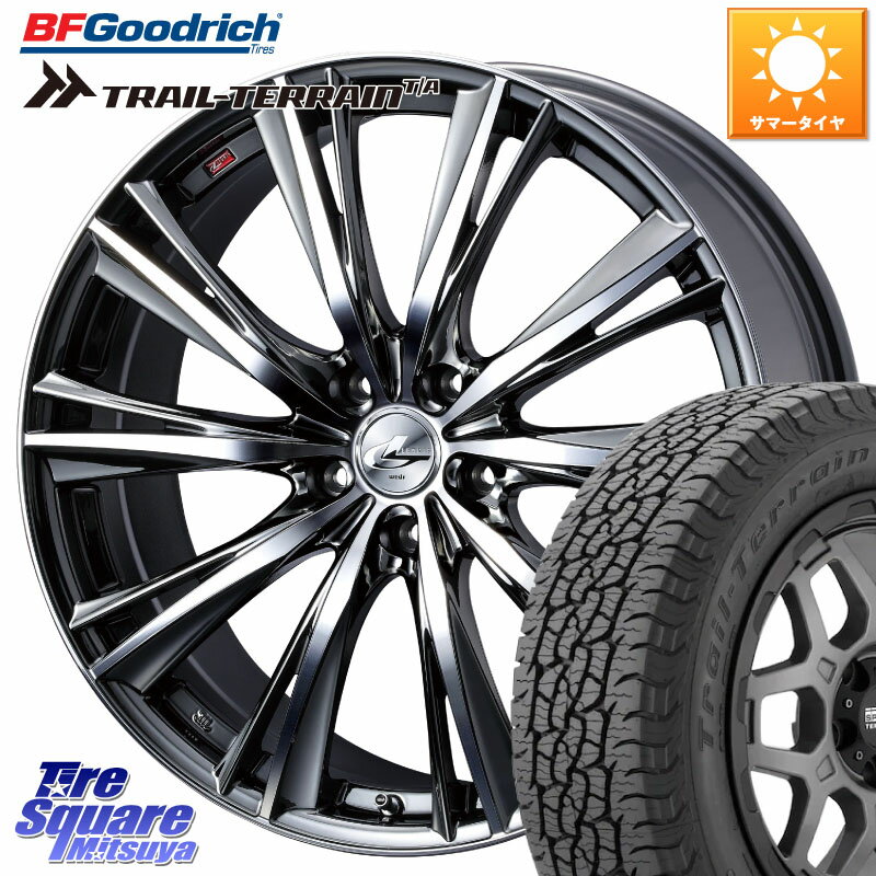 WEDS 33906 レオニス WX ウェッズ Leonis ホイール 18インチ 18 X 8.0J +42 5穴 114.3 BF Goodrich Trail-Terrain TA トレイルテレーンT/A ブラックウォール 225/60R18 50系RAV4 80系ハリアー T32エクストレイル CX-5 CX-8 BT5レガシィアウトバック