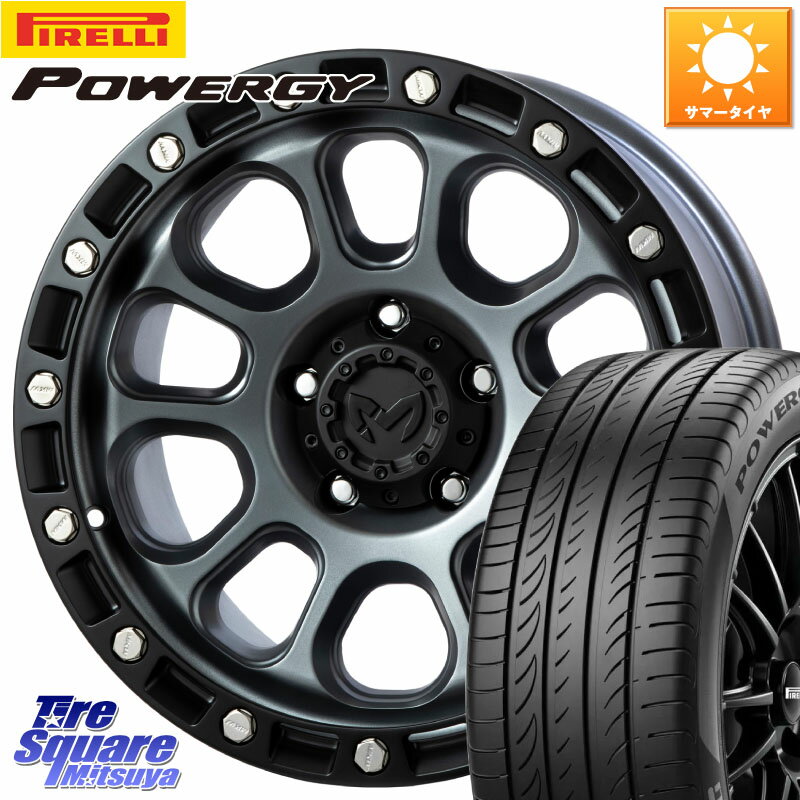 MKW M204 ドライグレー 17インチ 17 X 8.0J +38 5穴 114.3 ピレリ POWERGY パワジー サマータイヤ 225/50R17