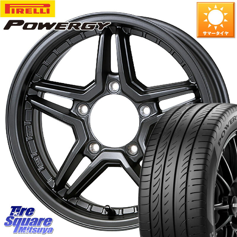 JAOS JAOS EXCEL JX3 ジャオス エクセル ジェーエックススリー 16インチ 16 X 5.5J +22 5穴 139.7 ピレリ POWERGY パワジー サマータイヤ 215/65R16 ジムニー専用(要オーバーフェンダー等)