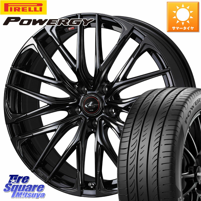 WEDS 【欠品次回01月上旬】 40966 レオニス LEONIS SK ホイール 18インチ 18 X 7.0J +47 5穴 114.3 ピレリ POWERGY パワジー サマータイヤ 215/45R18 90系ノア ヴォクシー P15キックス C27セレナ リーフ MAZDA3