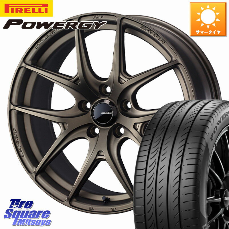 WEDS WedsSport SA-01R ホイール 18インチ 18 X 8.5J +45 5穴 114.3 ピレリ POWERGY パワジー サマータイヤ 235/45R18 CY2アコード 70系カムリ