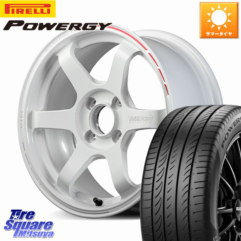 RAYS 【欠品次回2~3月】 TE37 SONIC TIME ATTACK EDITION 鍛造 ホイール 16インチ 16 X 6.5J +39 4穴 100 ピレリ POWERGY パワジー サマータイヤ 195/55R16 MAZDA2
