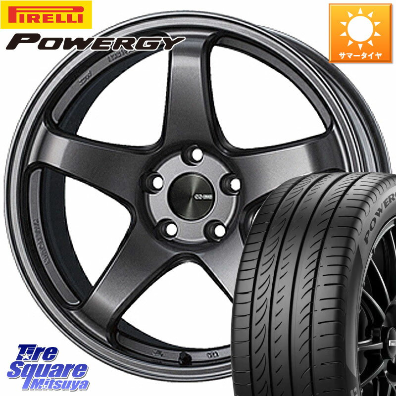 ENKEI エンケイ PerformanceLine PF05 DS 4H 16インチ 16 X 7.0J +45 4穴 100 ピレリ POWERGY パワジー サマータイヤ 195/55R16