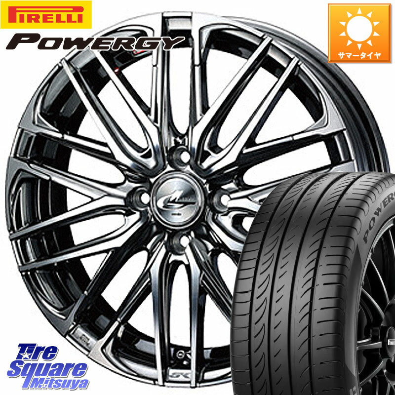 WEDS 38306 レオニス SK ウェッズ Leonis ホイール 17インチ 17 X 6.5J +42 4穴 100 ピレリ POWERGY パワジー サマータイヤ 205/45R17 アクア ロードスター(ローダウン等)