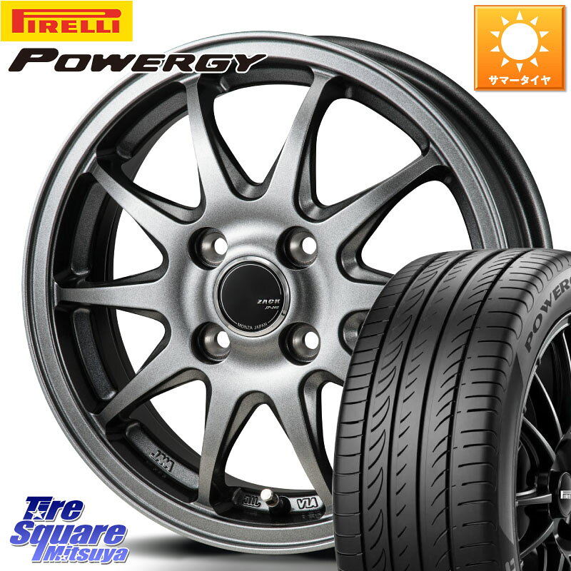 Japan三陽 ZACK JP202 ホイール 4本 15インチ 15 X 5.5J +43 4穴 100 ピレリ POWERGY パワジー サマータイヤ 175/65R15 アクア 160系カローラフィールダー GR・GS系フィット クロスビー スイフト4穴 130系ヴィッツ スペイド