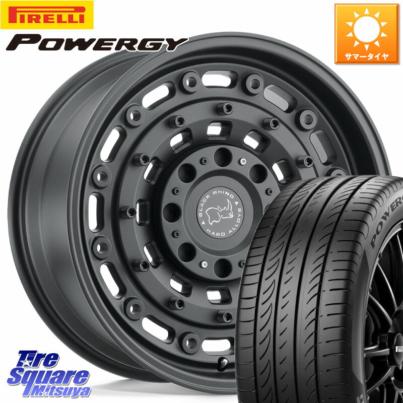 BLACK RHINO ARSENAL TEXTUREDBLACK ブラックライノ アーセナル 20インチ 20 X 8.5J +30 5穴 114.3 ピレリ POWERGY パワジー サマータイヤ 245/35R20 20系アルファード