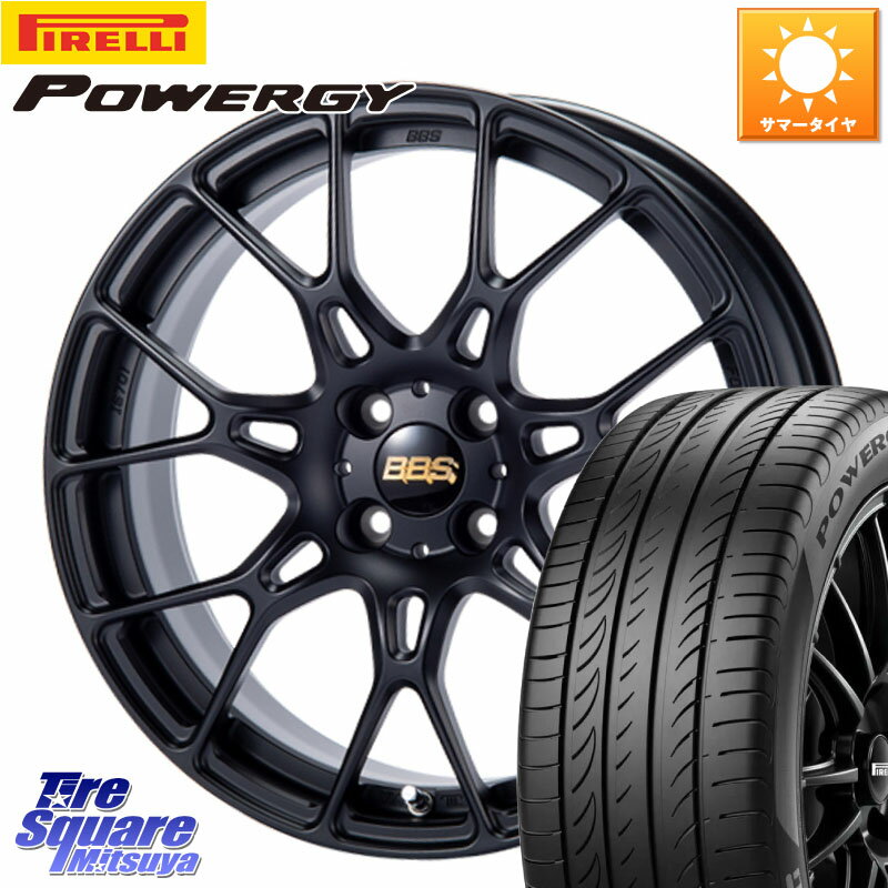 ASSO BBS INTERSPEED IS701 マットブラック 17 X 7.0J(ALFAROMEO MITO 955) +35 4穴 98 ピレリ POWERGY パワジー サマータイヤ 215/45R17 アルファロメオ MITO ミト