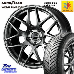 グッドイヤー ベクター Vector 4Seasons Hybrid オールシーズンタイヤ 175/65R15 WEDS 74202 SA-27R PSB ウェッズ スポーツ ホイール 15インチ ◇参考画像 15 X 6.0J +38 4穴 100 130系ヴィッツ