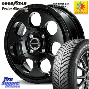 グッドイヤー ベクター Vector 4Seasons Hybrid オールシーズンタイヤ 195/55R16 MANARAY MID ROADMAX MUD AGENT ホイール 16インチ◇参考画像 16 X 7.0J +40 5穴 114.3