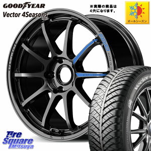 グッドイヤー ベクター Vector 4Seasons Hybrid オールシーズンタイヤ 215/45R17 RAYS 【欠品次回10~11月】 gramLIGHTS 57NR SPEC-M ホイール 17インチ◇参考画像 17 X 7.0J +46 4穴 100 FITクロスター