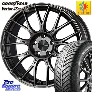 グッドイヤー ベクター Vector 4Seasons Hybrid オールシーズンタイヤ 165/65R15 KYOHO ENKEI エンケイ PerformanceLine PFM1 ◇参考画像 15インチ 15 X 6.0J +45 4穴 100 デリカD:2 MAx7S系ソリオ
