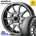 グッドイヤー ベクター Vector 4Seasons Hybrid オールシーズンタイヤ 155/70R13 Japan三陽 ZACK JP202 ホイール ...