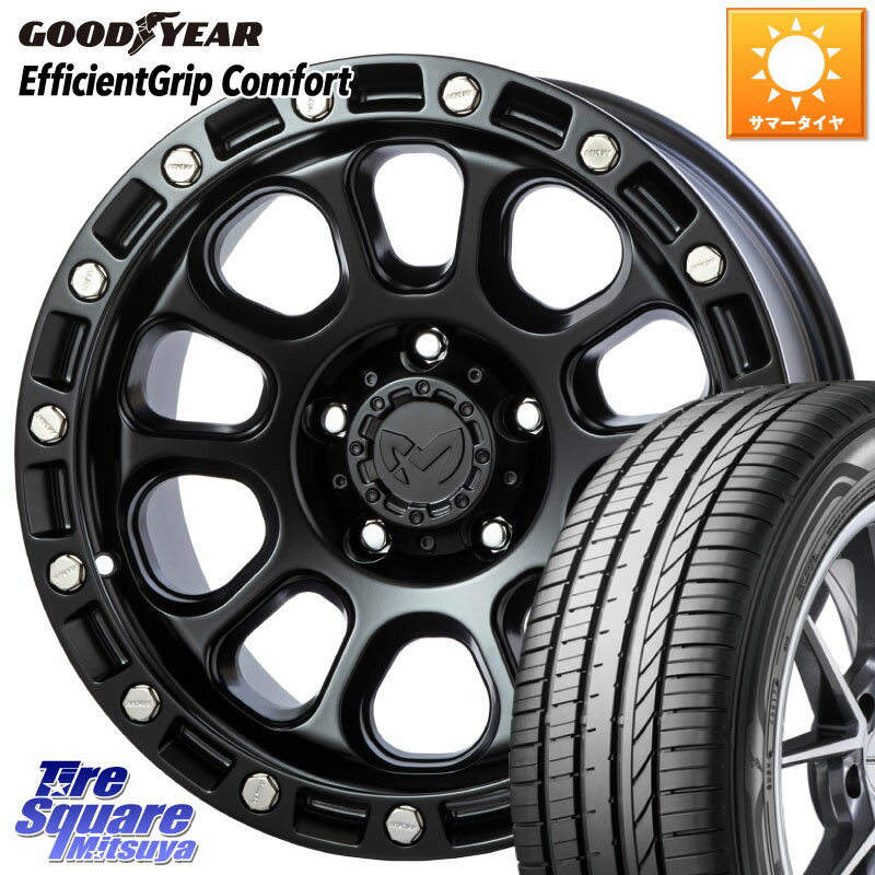 MKW M204 ブラックキャット 在庫● 17インチ ★サマーセール★ 17 X 8.0J +38 5穴 114.3 グッドイヤー EffcientGrip Comfort サマータイヤ 225/50R17