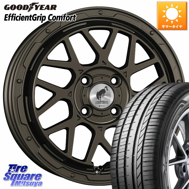 SUPER STAR LODIO DRIVE ロディオドライブ 8M MONO モノ 16インチ 16 X 6.0J +42 4穴 100 グッドイヤー EffcientGrip Comfort サマータイヤ 185/55R16 アクア 160系カローラフィールダー ヤリス ロードスター スイフト4穴 130系ヴィッツ スペイド