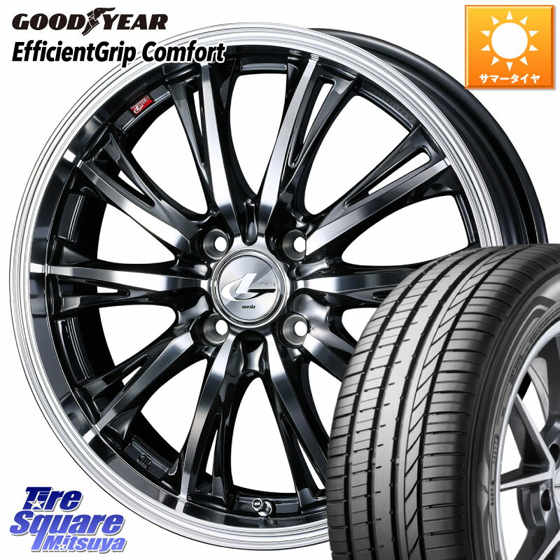 WEDS 41165 LEONIS RT ウェッズ レオニス ホイール 16インチ 16 X 6.0J +42 4穴 100 グッドイヤー EffcientGrip Comfort サマータイヤ 185/55R16 アクア 160系カローラフィールダー ヤリス ロードスター スイフト4穴 130系ヴィッツ スペイド