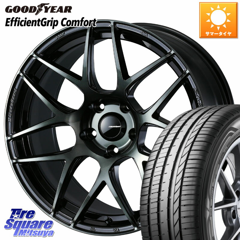 WEDS 74172 SA-27R ウェッズ スポーツ WBC ホイール 18インチ 楽天SS連動Sale 18 X 7.5J +35 5穴 114.3 グッドイヤー EffcientGrip Comfort サマータイヤ 225/50R18
