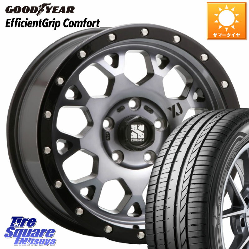 MLJ XJ04 XTREME-J エクストリームJ ホイール 16インチ 16 X 7.0J +35 5穴 114.3 グッドイヤー EffcientGrip Comfort サマータイヤ 205/65R16