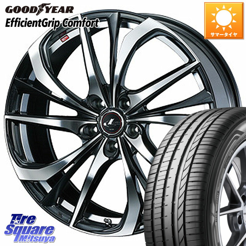 WEDS ウェッズ Leonis レオニス TE ホイール 17インチ 17 X 7.0J +47 5穴 114.3 グッドイヤー EffcientGrip Comfort サマータイヤ 225/50R17 WRX S4(VBH)