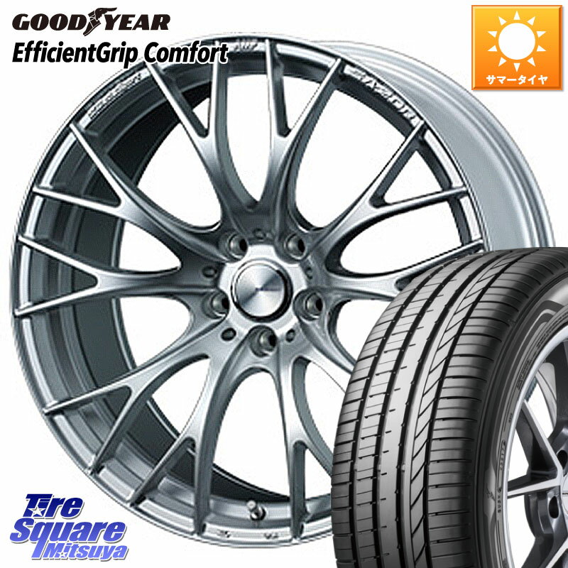 WEDS 72790 SA-20R SA20R ウェッズ スポーツ ホイール 20インチ 20 X 8.5J +38 5穴 114.3 グッドイヤー EffcientGrip Comfort サマータイヤ 245/40R20 30系アルファード 30系ヴェルファイア 20系アルファード