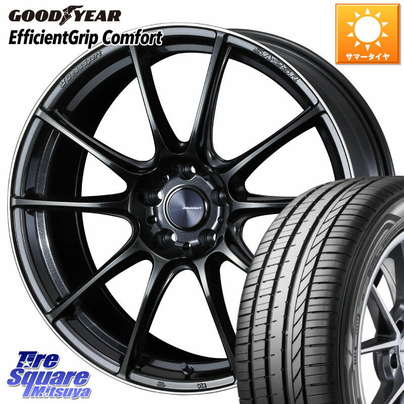 WEDS 【欠品次回02月上旬】 SA-25R ウェッズ スポーツ ホイール 19インチ 19 X 8.5J(EVO10 CZ4A) +38 5穴 114.3 グッドイヤー EffcientGrip Comfort サマータイヤ 245/35R19 CZ4Aランエボ10ブレンボキャリパー対応