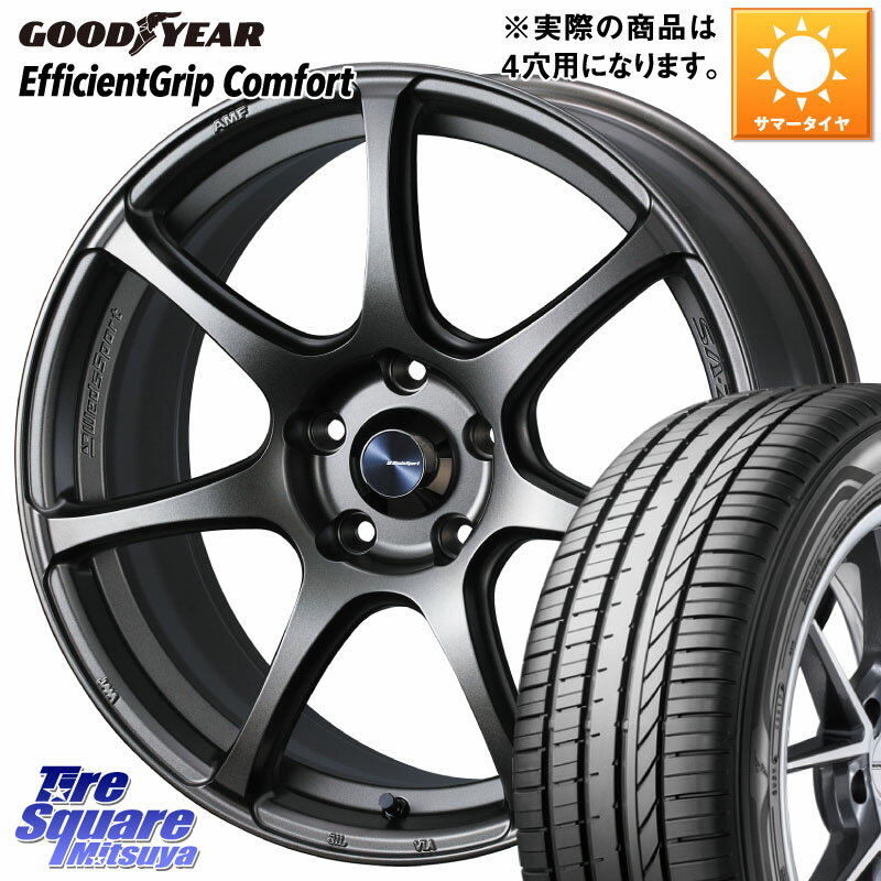 WEDS 73995 ウェッズ スポーツ SA75R SA-75R 17インチ 17 X 6.5J +42 4穴 100 グッドイヤー EffcientGrip Comfort サマータイヤ 205/40R17 E11ノート モビリオ モビリオスパイク