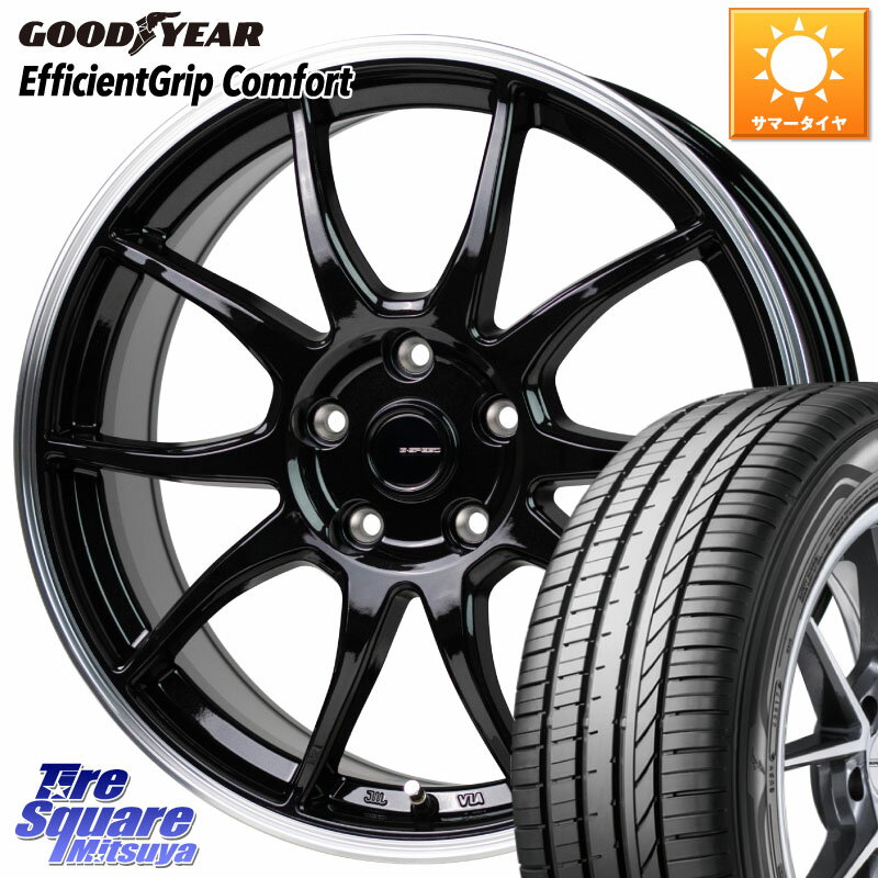 HotStuff G-SPEED P06 P-06 ホイール 17インチ 17 X 7.0J +45 5穴 100 グッドイヤー EffcientGrip Comfort サマータイヤ 225/45R17 210系カローラスポーツ BRZ・86・GR86