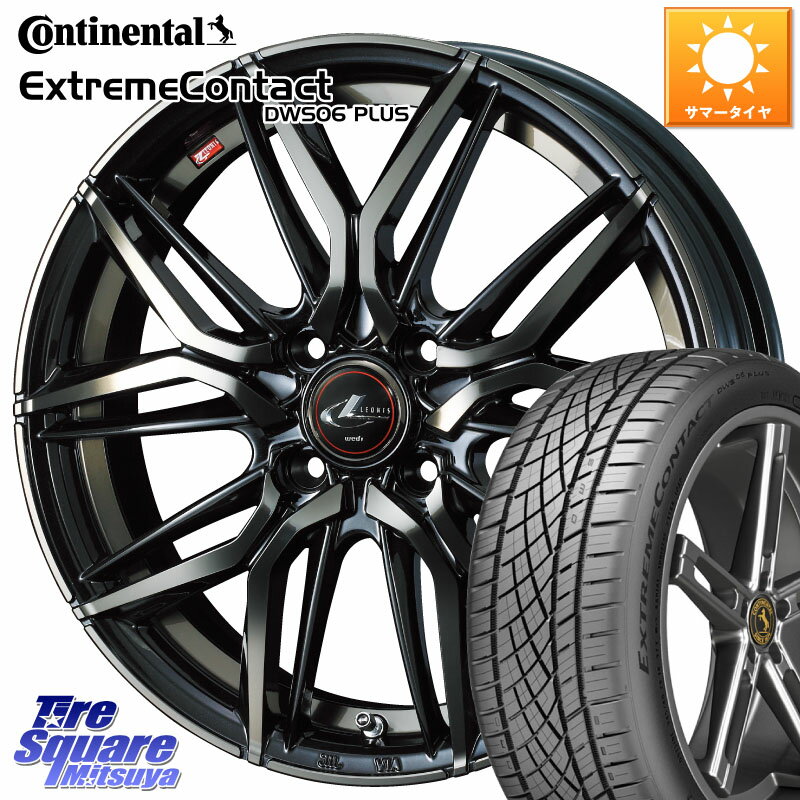 WEDS 40792 レオニス LEONIS LM PBMCTI 16インチ 16 X 6.0J +50 4穴 100 コンチネンタル ExtremeContact DWS06 PLUS エクストリームコンタクト 205/45R16