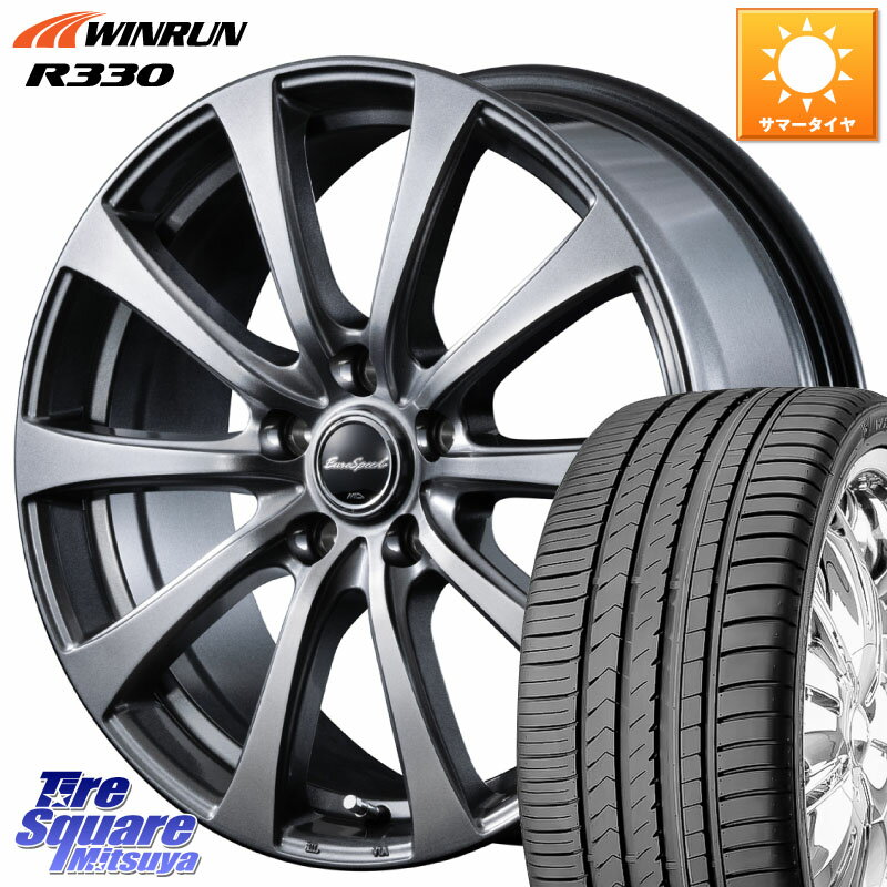 MANARAY MID EuroSpeed G10 ホイール 17インチ 17 X 7.0J +48 5穴 114.3 WINRUN R330 サマータイヤ 215/55R17 ヤリスクロス CX-3 RC系オデッセイ前期