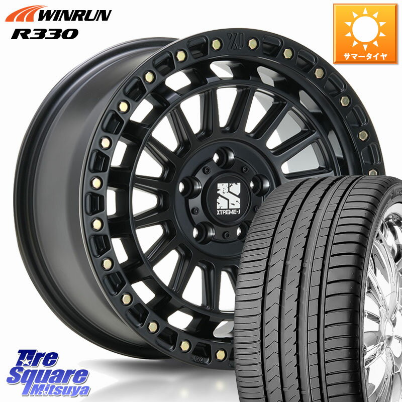 MLJ XJ08 XTREME-J ホイール 18インチ 18 X 8.0J +40 5穴 114.3 WINRUN R330 サマータイヤ 225/55R18 デリカD:5