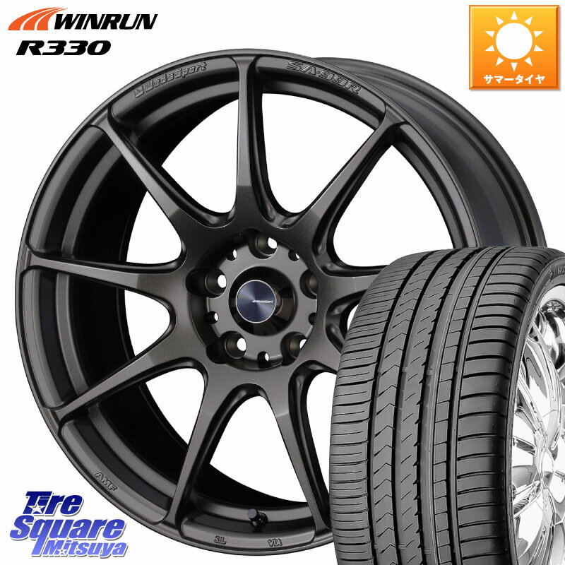 WEDS ウェッズ スポーツ SA99R SA-99R 18インチ 18 X 7.5J +45 5穴 114.3 WINRUN R330 サマータイヤ 225/45R18 90系ノア ヴォクシー プリウスアルファ P15キックス リーフ RP6〜8ステップワゴン レヴォーグ
