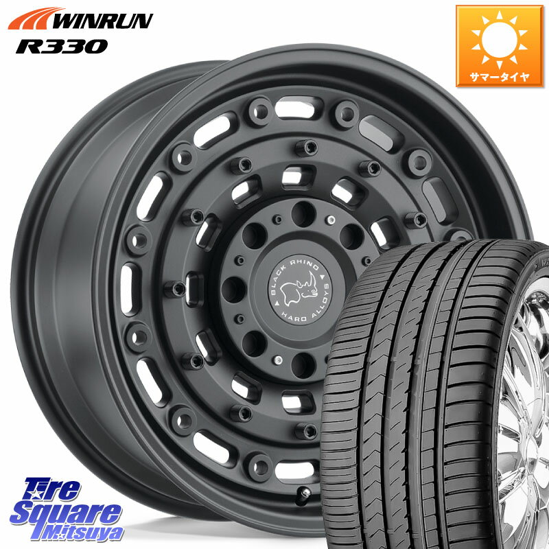 BLACK RHINO ARSENAL TEXTUREDBLACK ブラックライノ アーセナル 20インチ 20 X 8.5J +30 5穴 114.3 WINRUN R330 サマータイヤ 255/45R20 アウトランダーPHEV