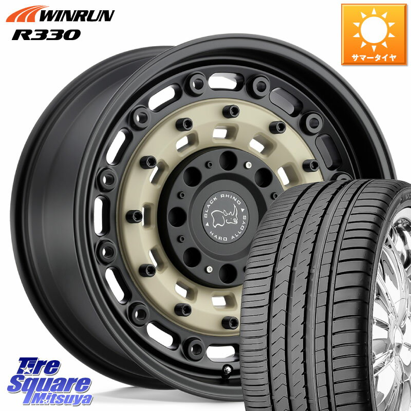 BLACK RHINO ARSENAL SANDBLACK ブラックライノ アーセナル 20インチ 20 X 8.5J +30 5穴 114.3 WINRUN R330 サマータイヤ 245/45R20