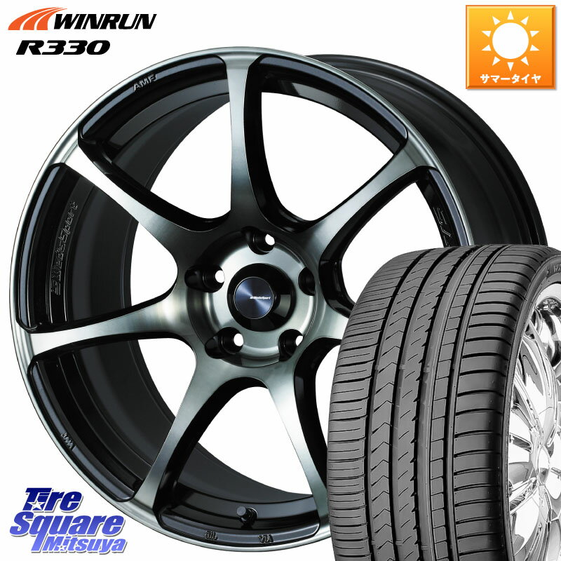WEDS 73987 ウェッズ スポーツ SA75R SA-75R 18インチ 18 X 8.0J +42 5穴 114.3 WINRUN R330 サマータイヤ 225/55R18 デリカD:5 SL系フォレスター