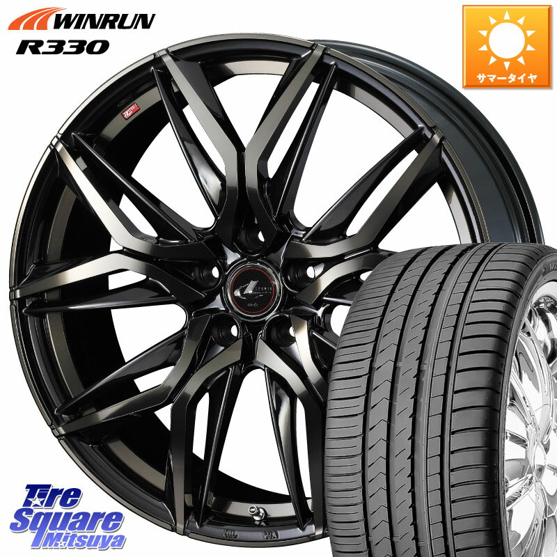 WEDS 40797 レオニス LEONIS LM PBMCTI 16インチ 16 X 6.5J +52 5穴 114.3 WINRUN R330 サマータイヤ 195/55R16 GT系フリードクロスター