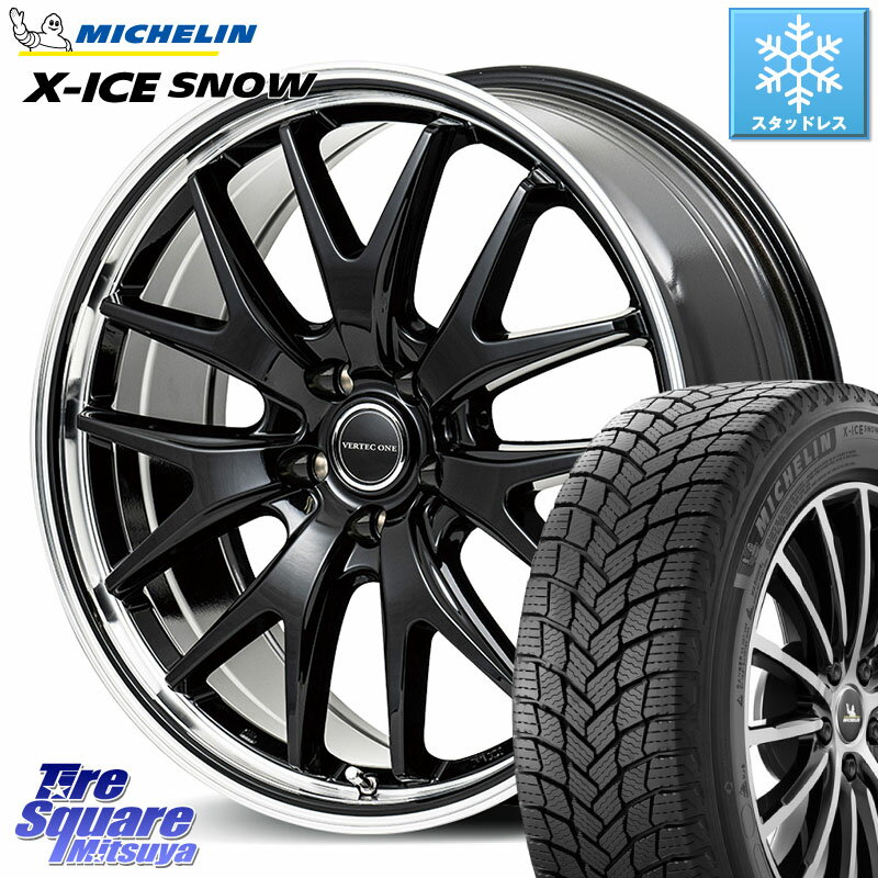 ミシュラン X-ICE SNOW エックスアイススノー XICE SNOW スタッドレス ミツヤ 正規品 215/60R17 MANARAY MID VERTEC ONE EXE7 ホイール 17インチ 17 X 7.0J +40 5穴 114.3 10系カローラクロス CX-30 MX-30 20系アルファード