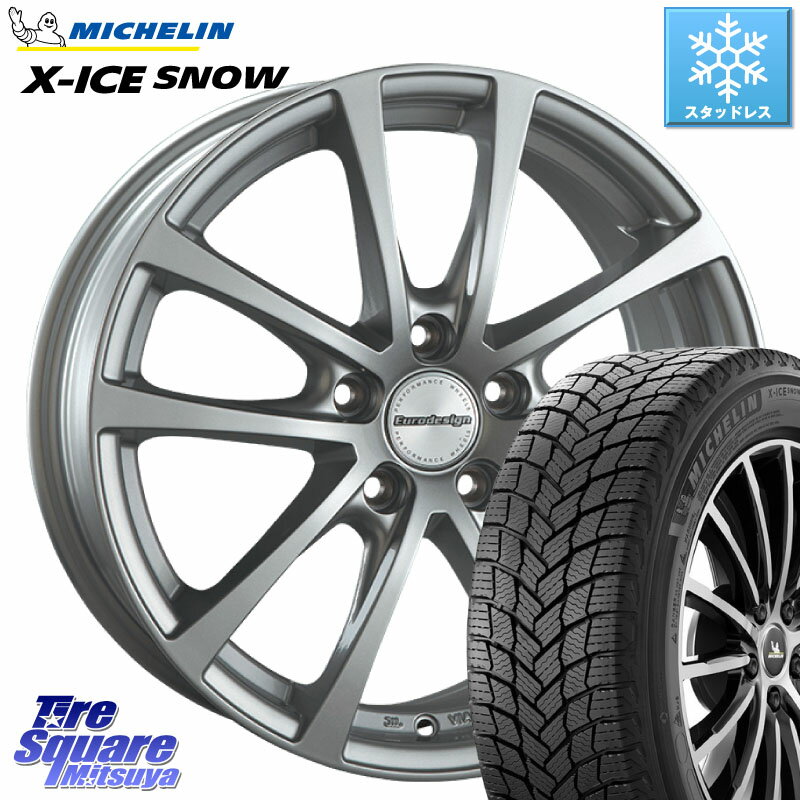 ミシュラン X-ICE SNOW エックスアイススノー XICE SNOW スタッドレス ミツヤ 正規品 195/65R15 阿部商会 EuroDesign FOX-RF ホイール 15インチ 15 X 6.5J(VW GOLF7 AU) +45 5穴 112 フォルクスワーゲン ゴルフ7 フォルクスワーゲン ゴルフ8