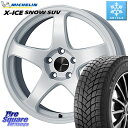 ミシュラン セール★ X-ICE SNOW エックスアイススノー SUV XICE SNOW SUV 2024年製 在庫● スタッドレス ミツヤ 正規品 235/60R18 ENKEI エンケイ PerformanceLine PF05 WH 18インチ 18 X 8.5J +45 5穴 114.3 CX-60
