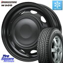 ブリヂストン W300 軽トラ ●● スタッドレス ミツヤ 145/80R12 80*78 WEDS 14041 NeoCarrow ネオキャロ ブラック 12...