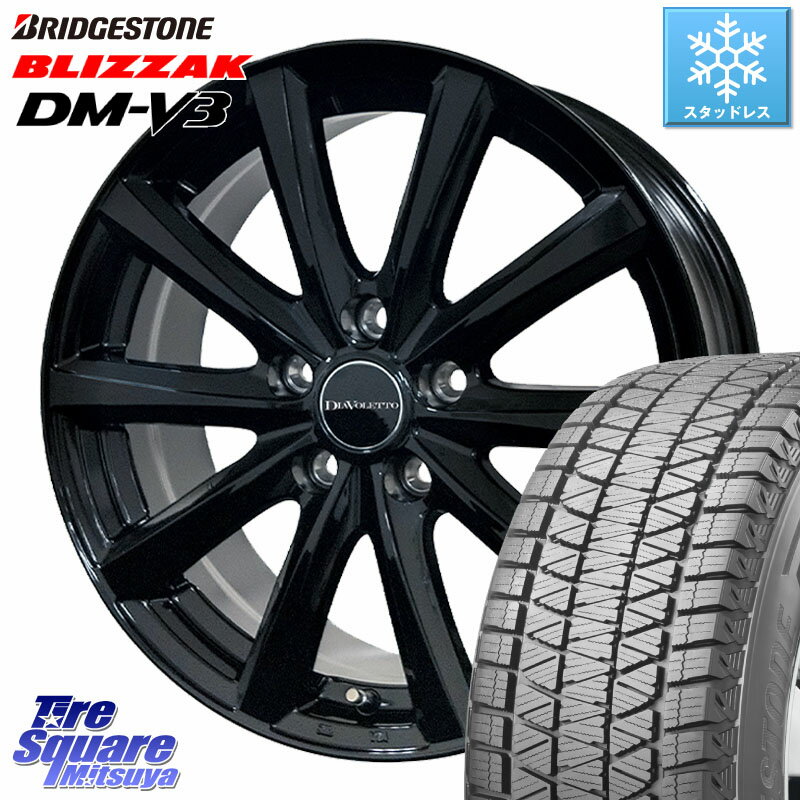 ブリヂストン 2025年製 ブリザック DM-V3 DMV3 ■ 在庫● 国内正規 スタッドレス ミツヤ 215/70R16 コスミック DIAVOLETTO D.TEN ホイール 16インチ 16 X 6.5J +48 5穴 114.3 SK系フォレスター