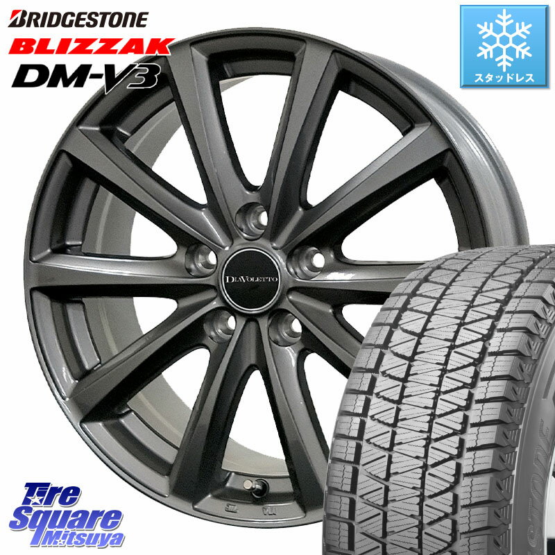 ブリヂストン 2025年製 ブリザック DM-V3 DMV3 ■ 在庫● 国内正規 スタッドレス ミツヤ 215/70R16 コスミック DIAVOLETTO D.TEN ホイール 16インチ 16 X 6.5J +48 5穴 114.3 SK系フォレスター