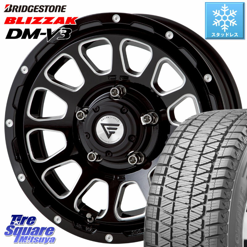 ブリヂストン 2025年製 ブリザック DM-V3 DMV3 ■ 在庫● 国内正規 スタッドレス ミツヤ 225/70R16 DELTA FORCE デルタフォース オーバル ジムニー専用 ホイール 16インチ 16 X 5.5J +20 5穴 139.7 ジムニー専用(要リフトアップ・オーバーフェンダー等)